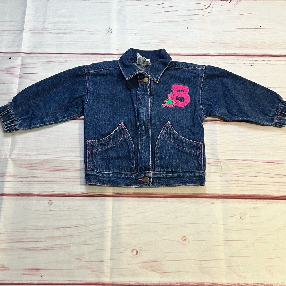 Vintage 1992 Barney Denim Jacket Size 2T